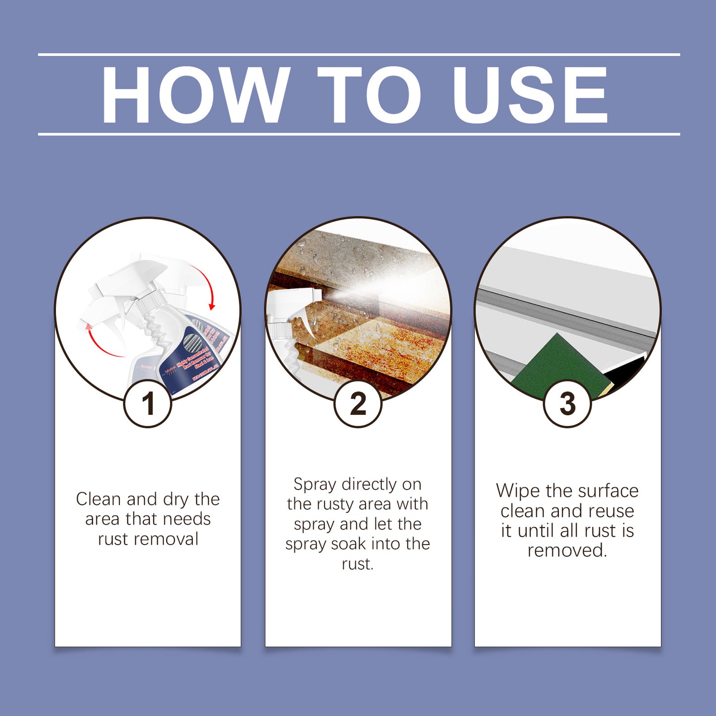 Steel Rust Remover Bolt Screws Metal Rust Cleaner Rust Remover Household Rust Remover