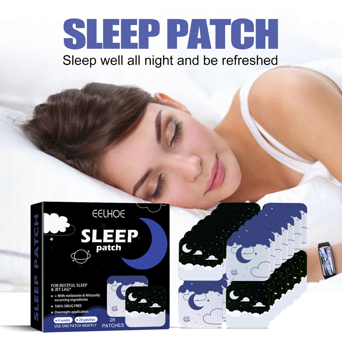 Sleep Aid Patch, Relieve Irritability, Anxiety, Insomnia, Improve Sleep Quality And Improve Sleep Quality