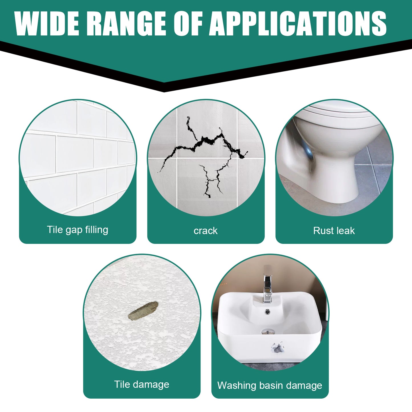 Tile Repair Paste Crack Repair Tile Quick Drying Adhesive Marble Bathtub Furniture Toilet