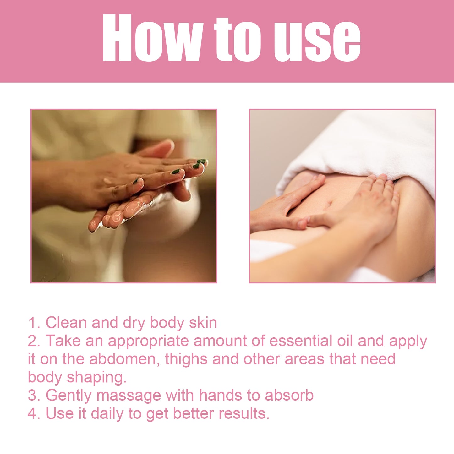 Body Shaping Essential Oil, Massage Firming Body Shaping Beauty Care Essential Oil