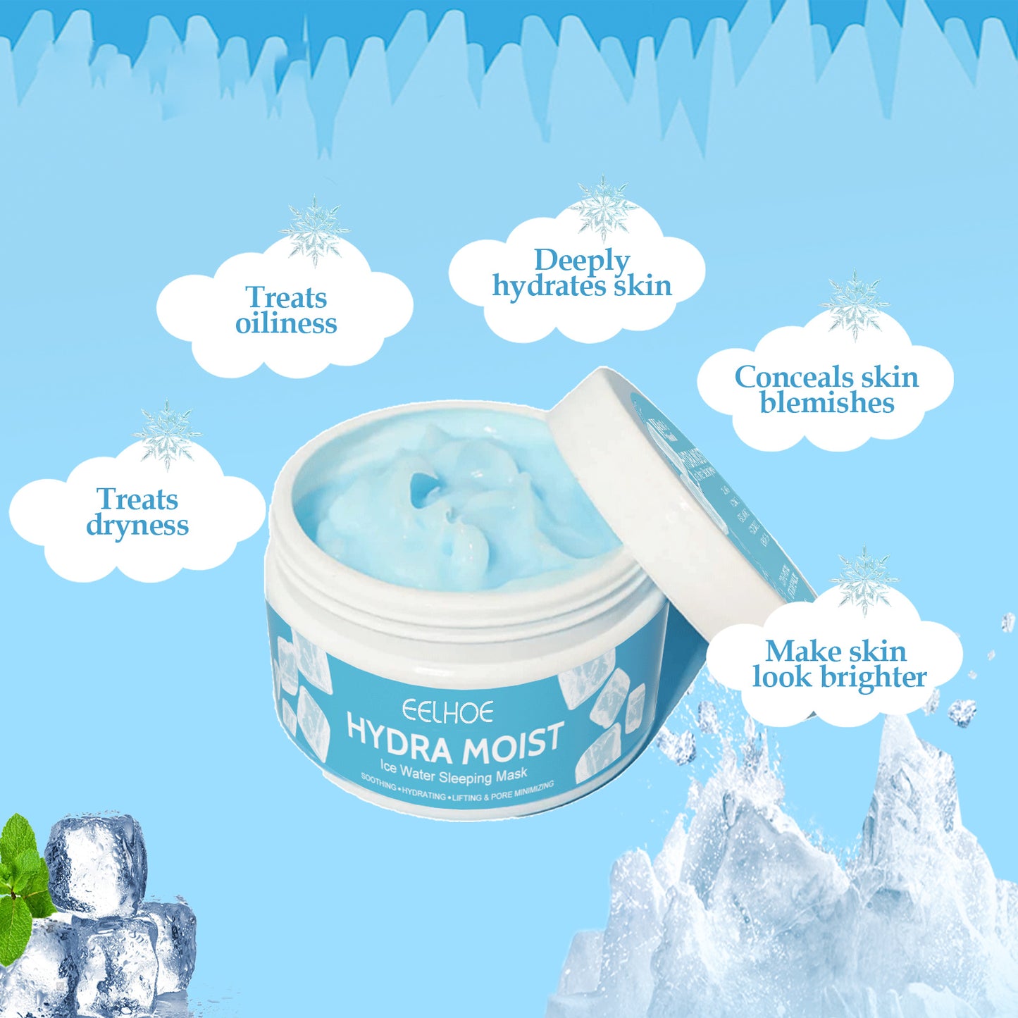 Hydrating And Moisturizing Sleep Mask, Moisturizes Skin To Repair Face Dry Dark Spots Mask