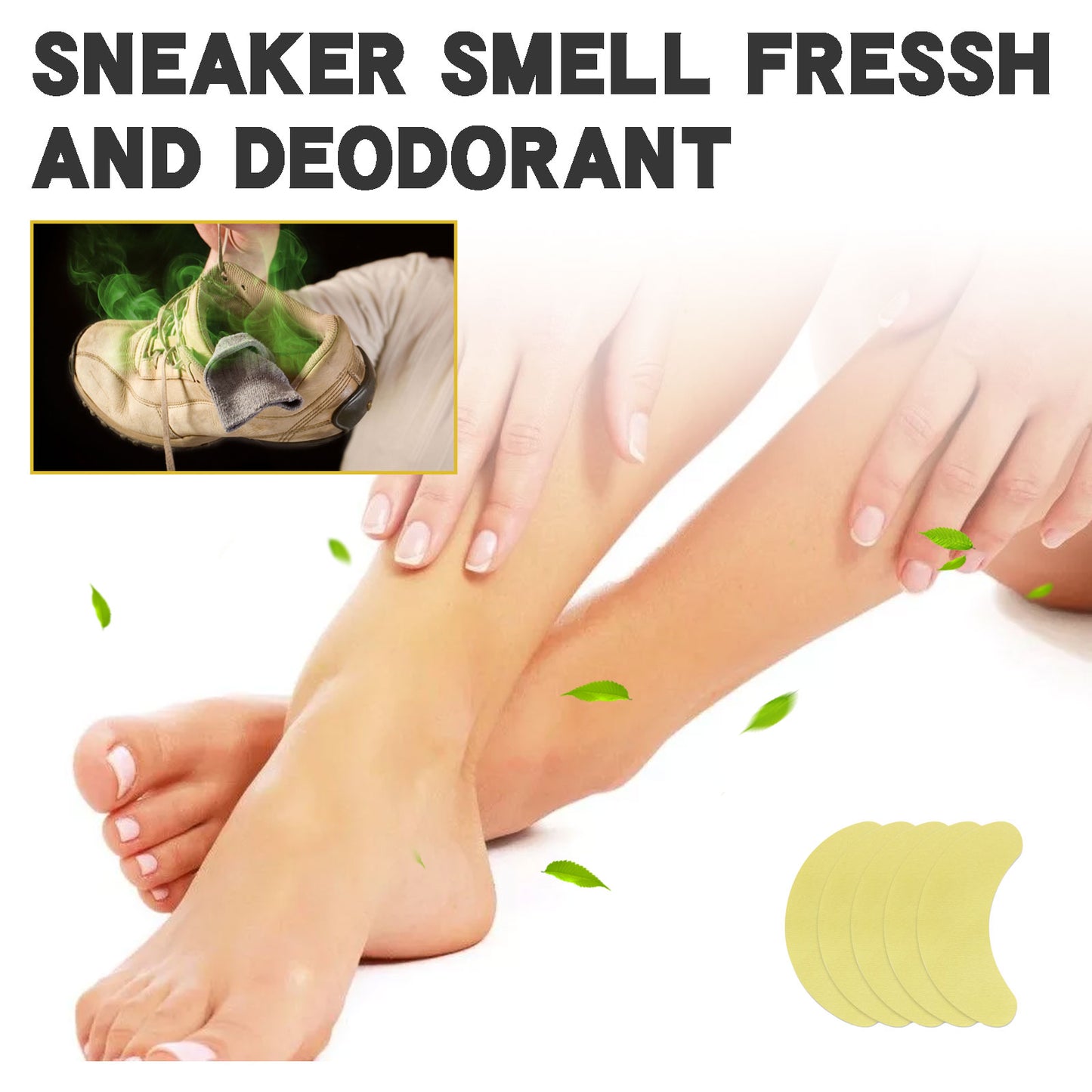 Stop Odor Shoe Deodorant Patch, Shoes Deodorant Fresh Clean Odor Absorbent Foot Sweat Insole