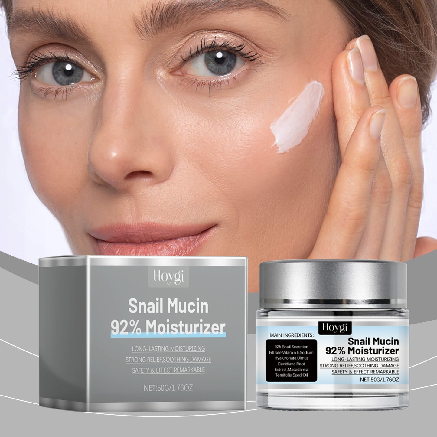 Snail Moisturizer, Nourishing And Moisturizing Facial Care Moisturizing Cream To Improve Dull Skin