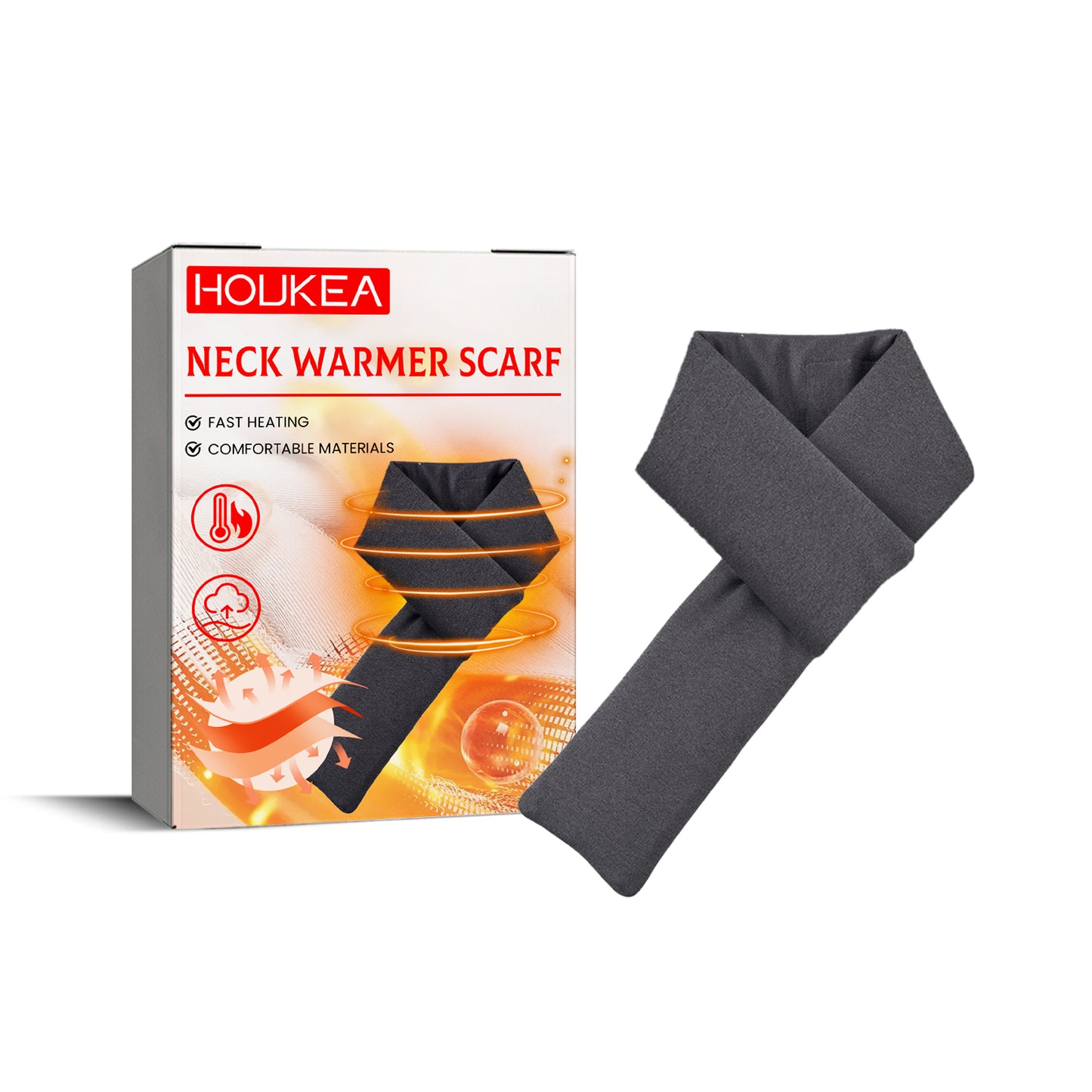 HouKea Heating Scarf, Winter Neck Protector Hot Compress Neck Cover Cold Anti-Freezing Warm Heat Scarf Warm Baby