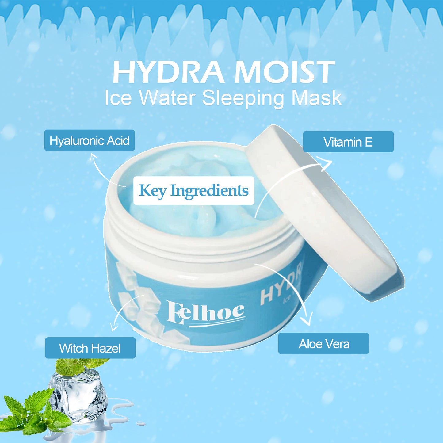 Hydrating And Moisturizing Sleep Mask, Moisturizes Skin To Repair Face Dry Dark Spots Mask