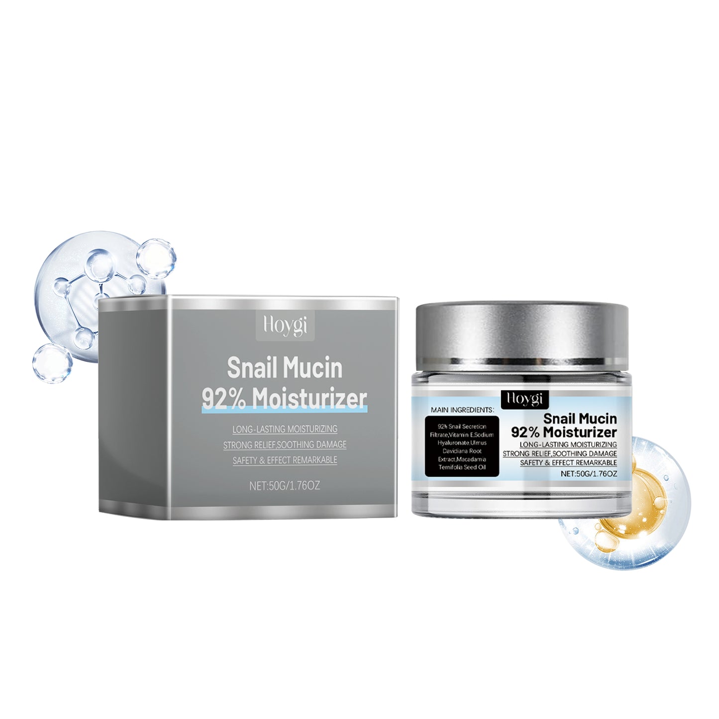 Snail Moisturizer, Nourishing And Moisturizing Facial Care Moisturizing Cream To Improve Dull Skin