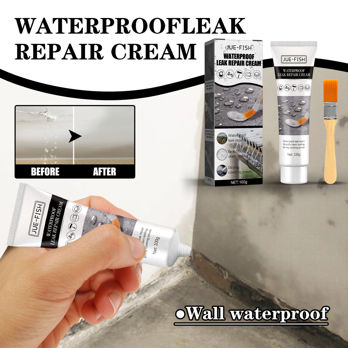 Waterproof Repair Plaster, Wall Waterproof Repair Paint Repair Plaster