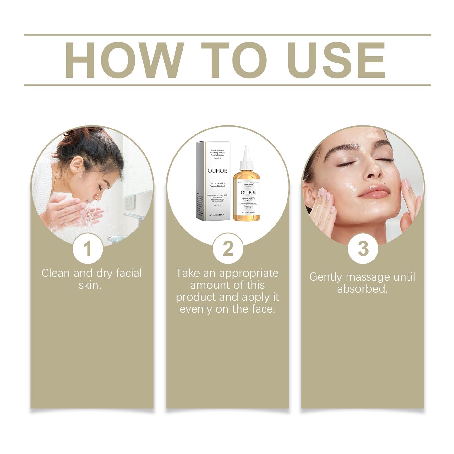 Glycolic Acid 7% Moisturizing Toner, Remove Acne, Improve Skin Condition And Rejuvenate Skin Toner Essence