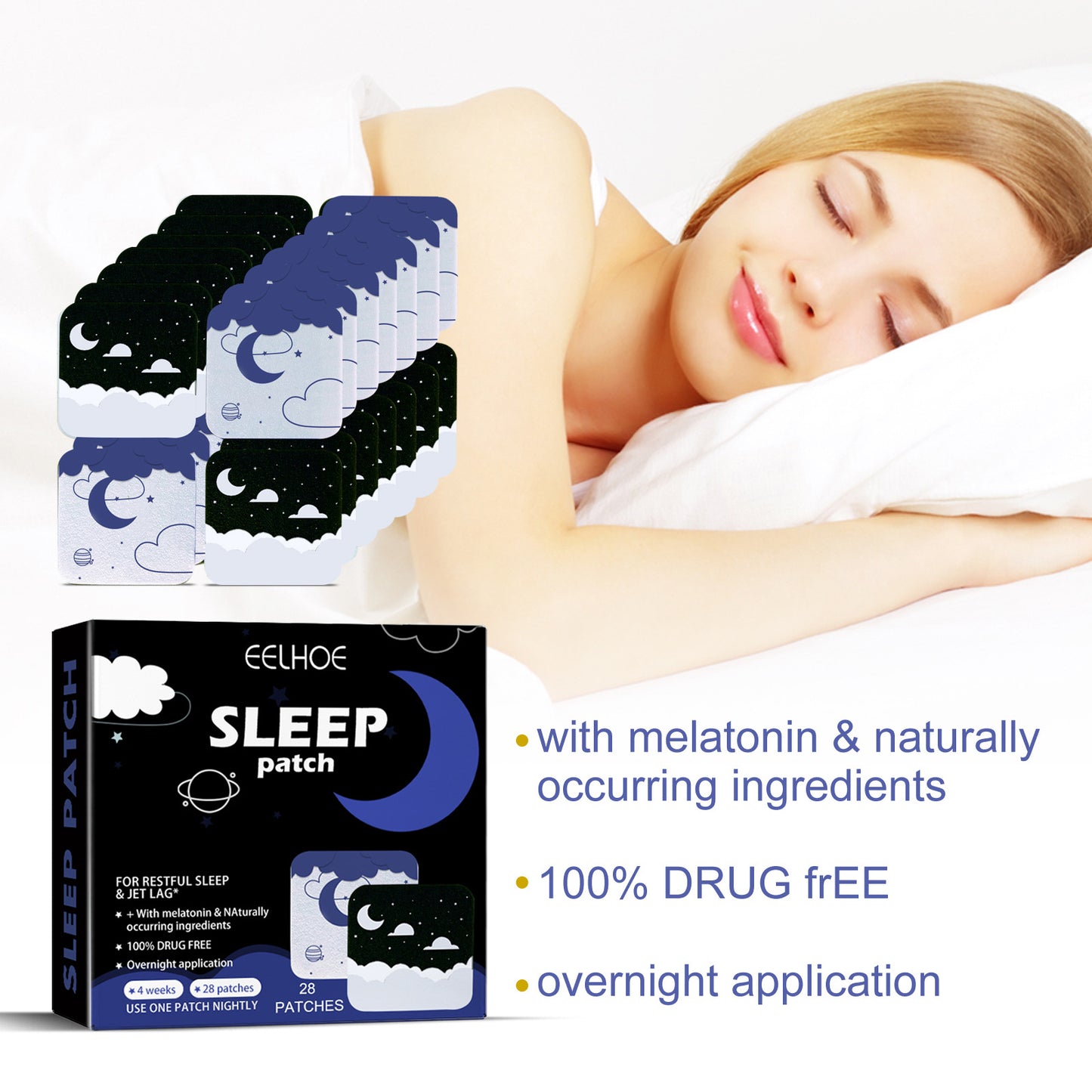 Sleep Aid Patch, Relieve Irritability, Anxiety, Insomnia, Improve Sleep Quality And Improve Sleep Quality