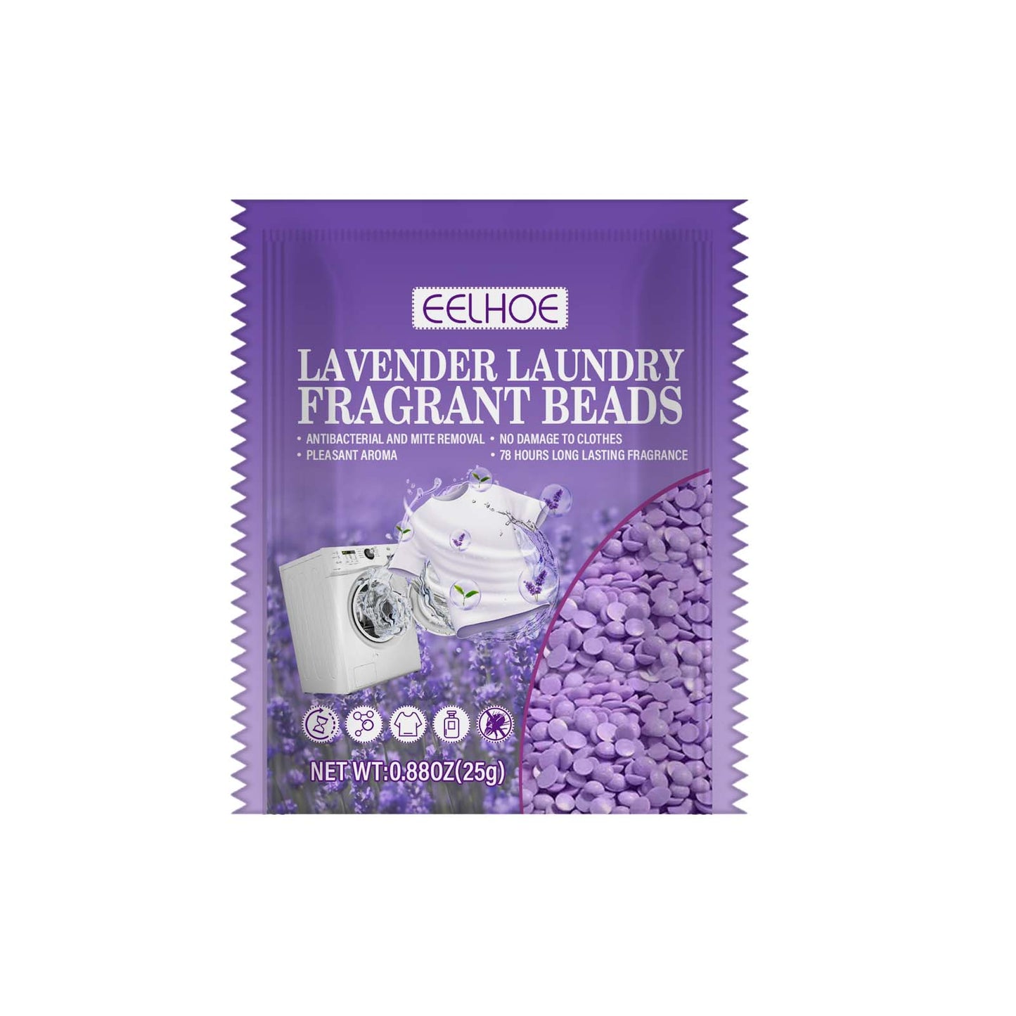 Lavender Laundry Anti-Mite Keepsake Beads, Clothing Antistatic Keep Fragrance Deodorant Protect Color Cleaning Softener