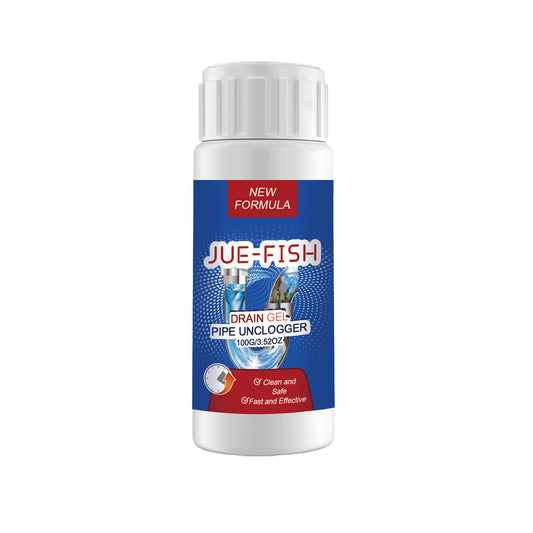 JUE-FISH Drain Gel Pipe Unclogger, Kitchen Bathroom Sewer Odor Cleaning Dissolves Dredging To Prevent Clogging