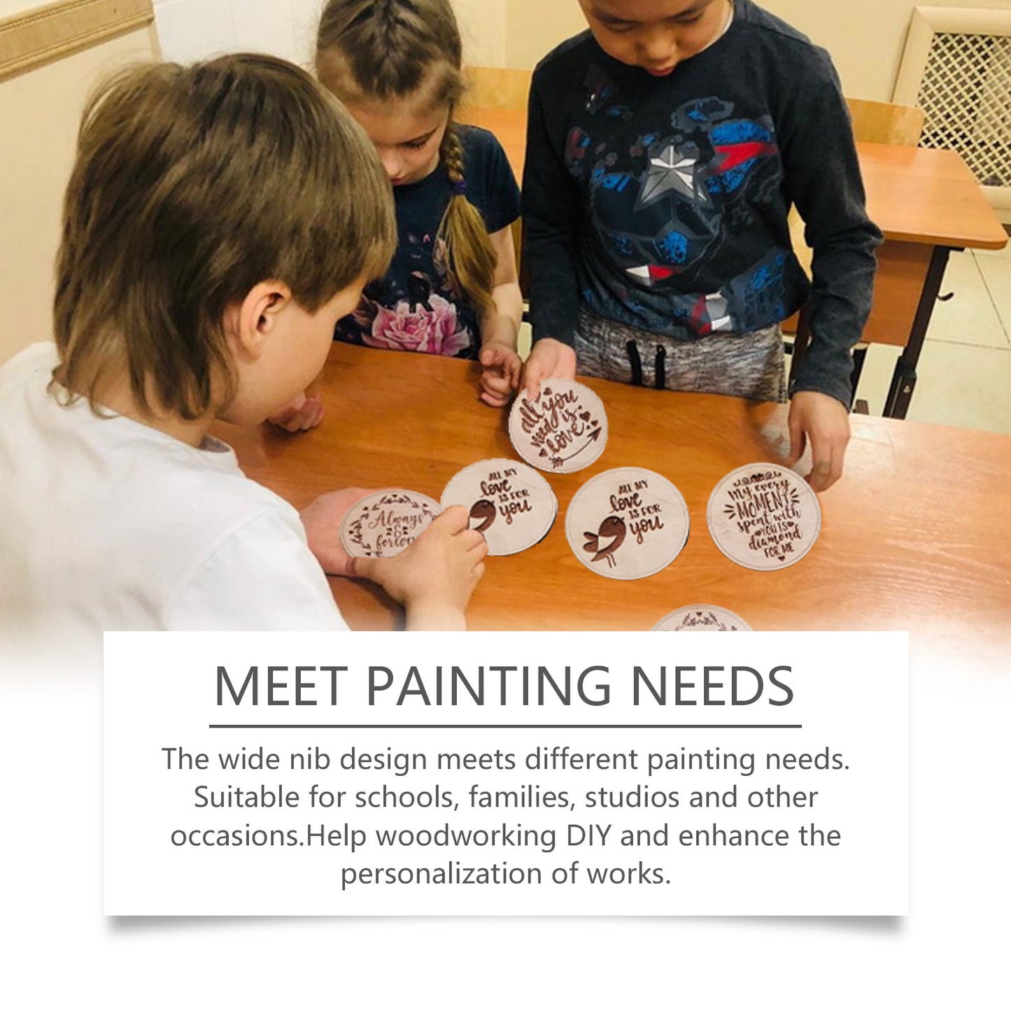 Woodworking Drawing Pen, Woodworking Burning Pen Wood Pyrography Pen Drawing Scorch Pen Wood Mark Number