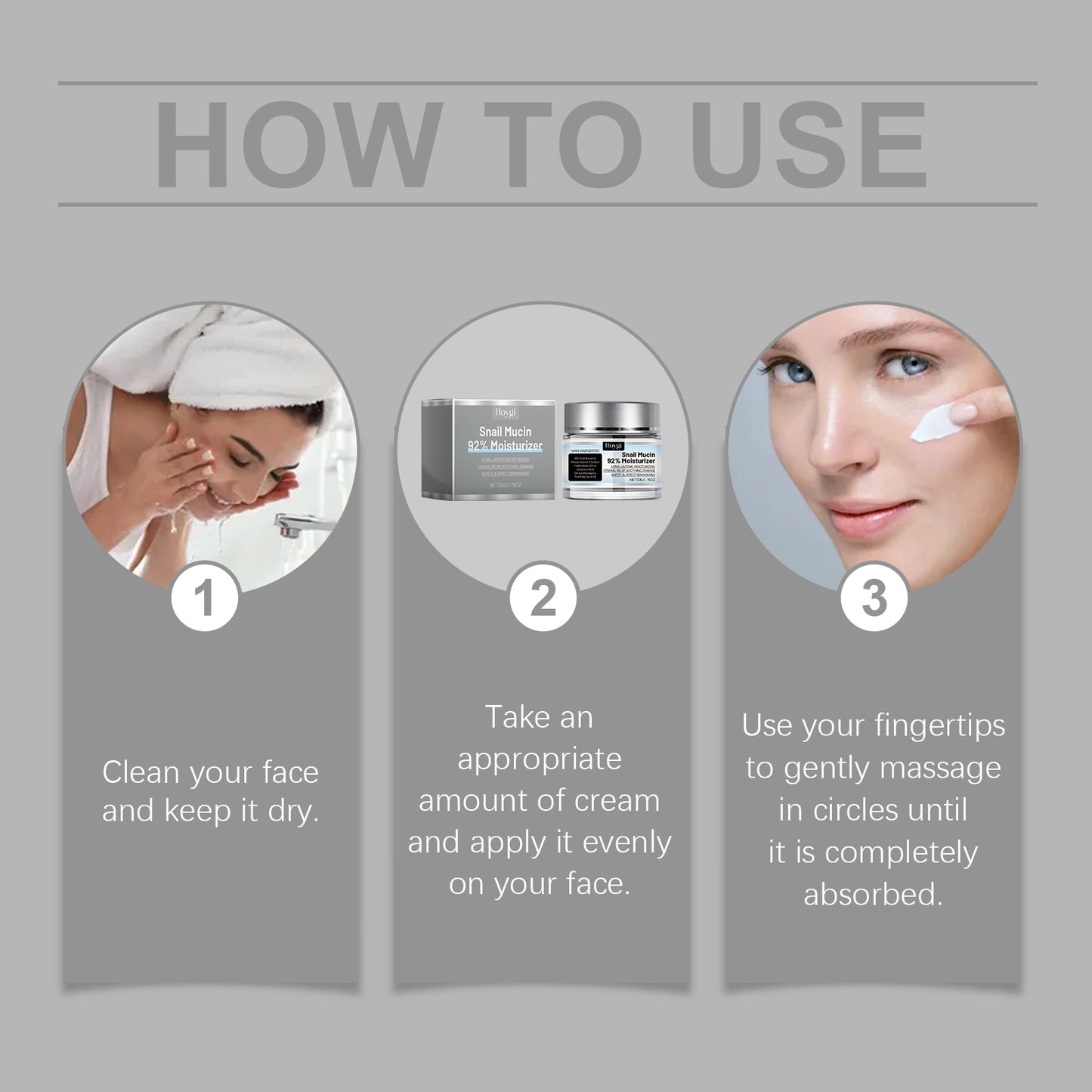 Snail Moisturizer, Nourishing And Moisturizing Facial Care Moisturizing Cream To Improve Dull Skin