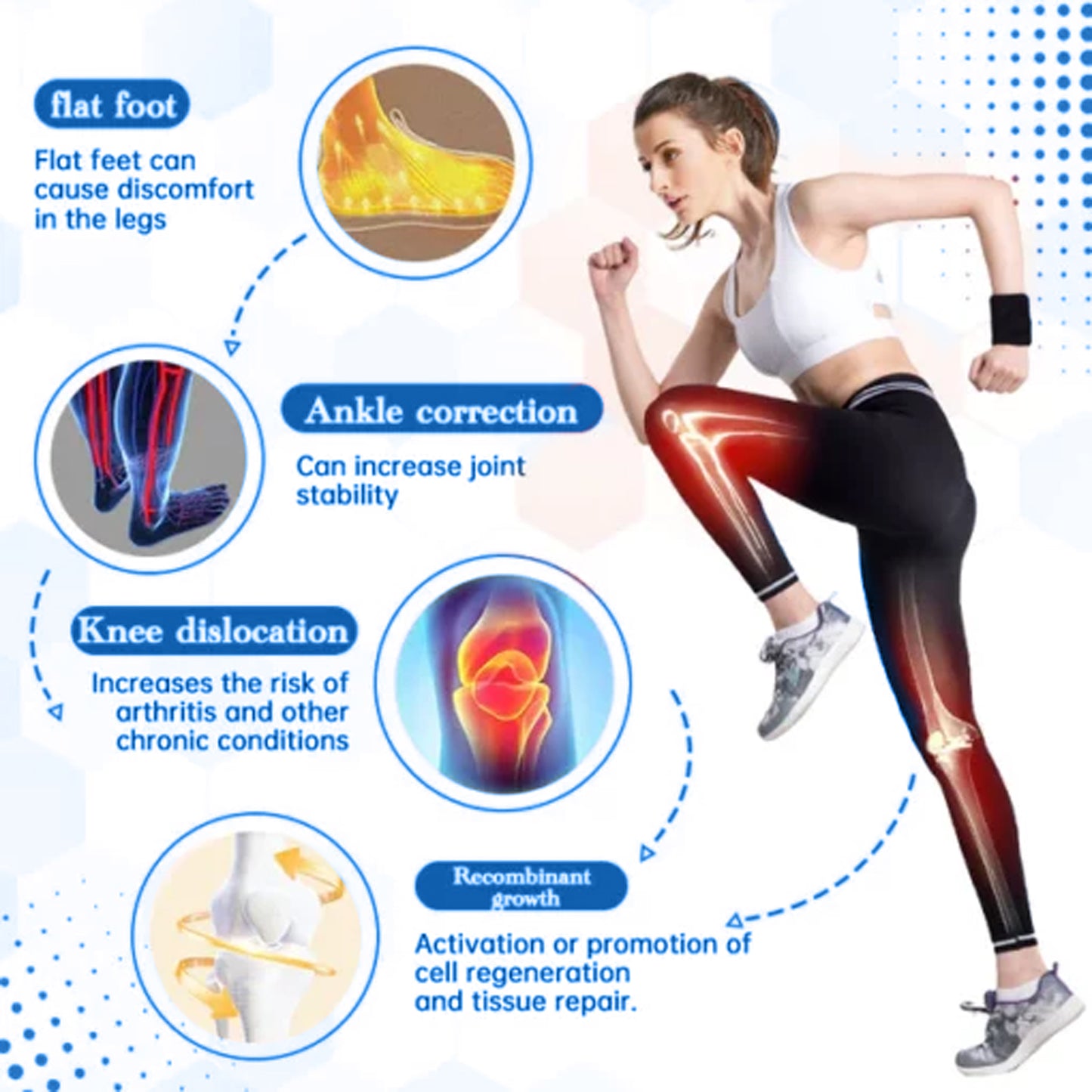 Soft & Healthy Height-Boosting Insoles, Promote Non-Slip And Wear Resistant Arch Support Foot Posture Correction Body Care Breathable Insoles