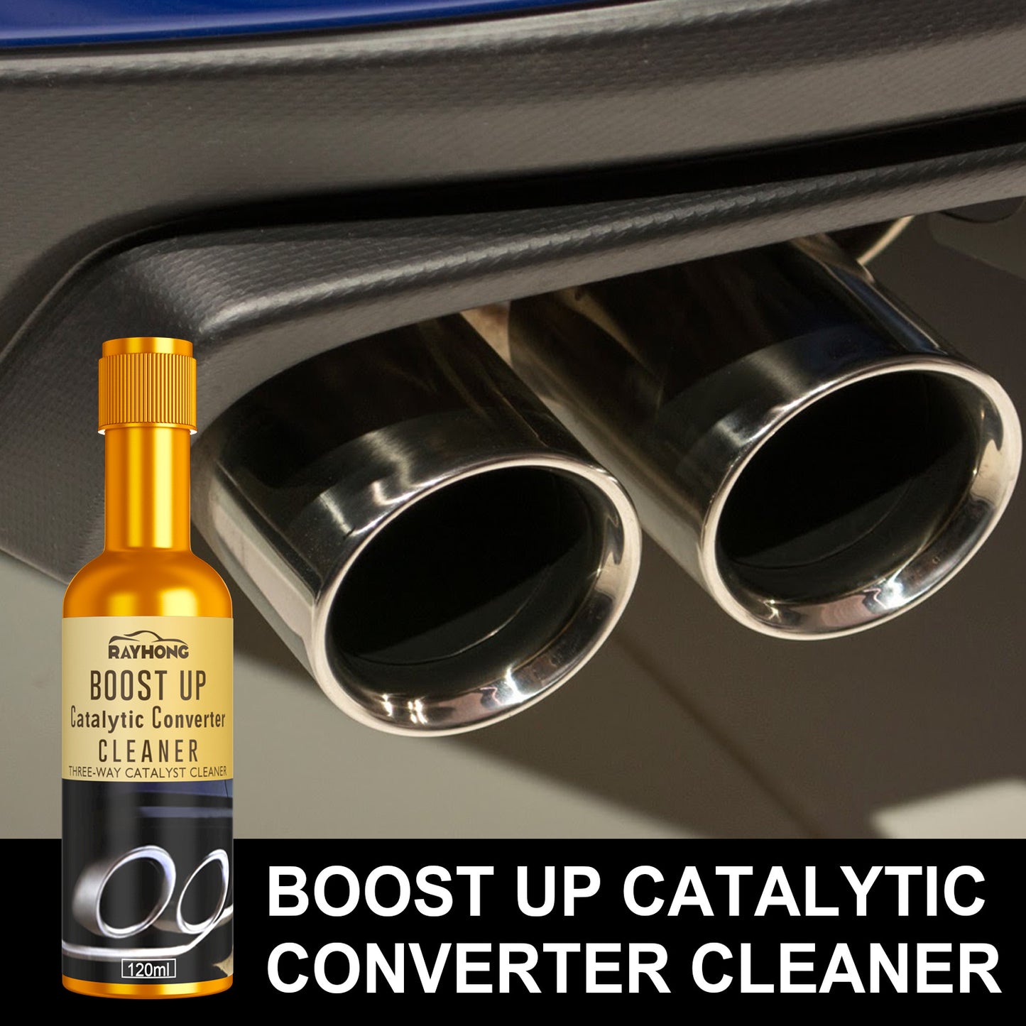 Ternary Catalytic Cleaner, Car Cleaning Agent Free Exhaust Catalytic Removal Of Carbon Deposits Inside The Engine