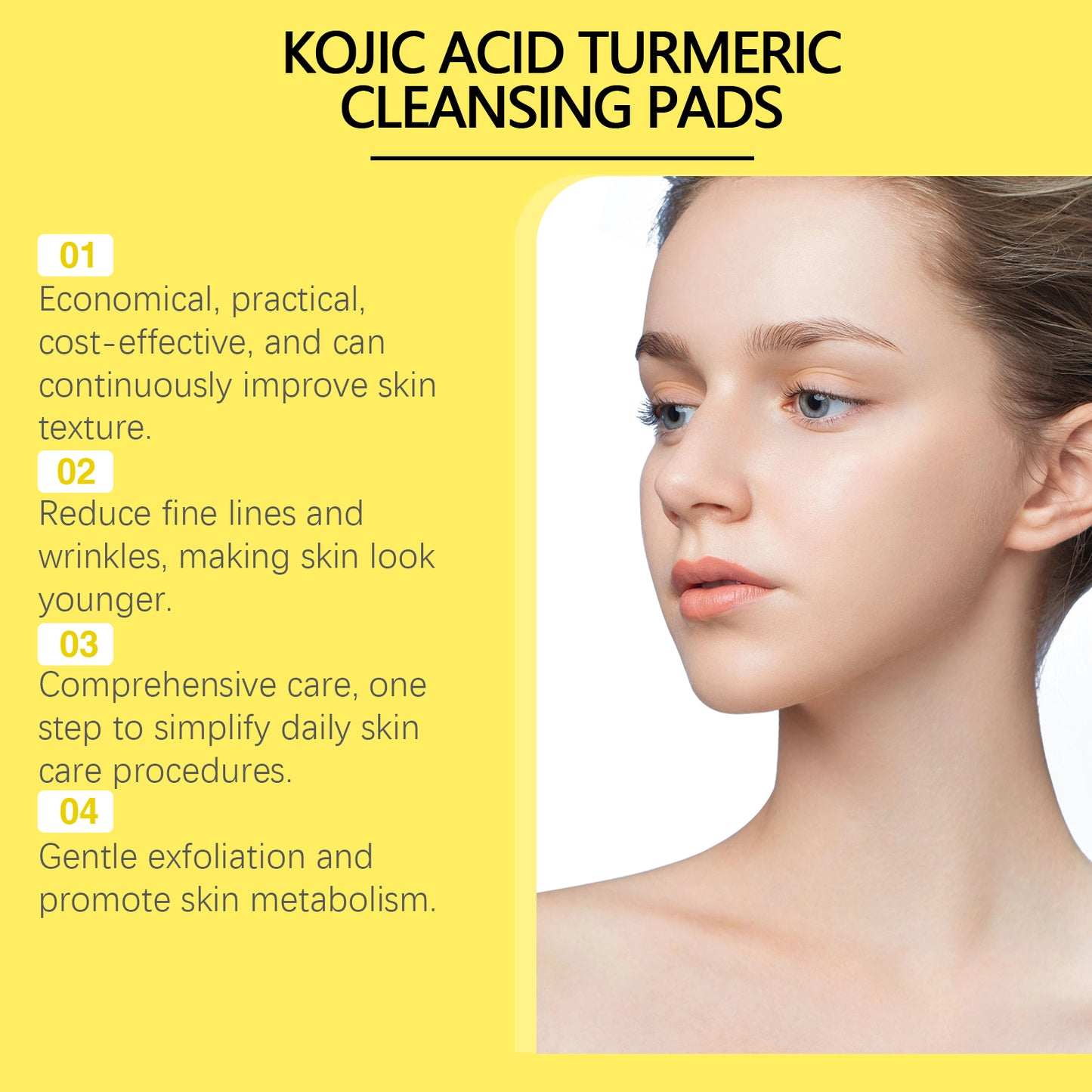 Turmeric Cleansing And Exfoliating Pad Gently Cleanses And Brightens Skin Care Moisturizing Facial Skin Cleansing Pad
