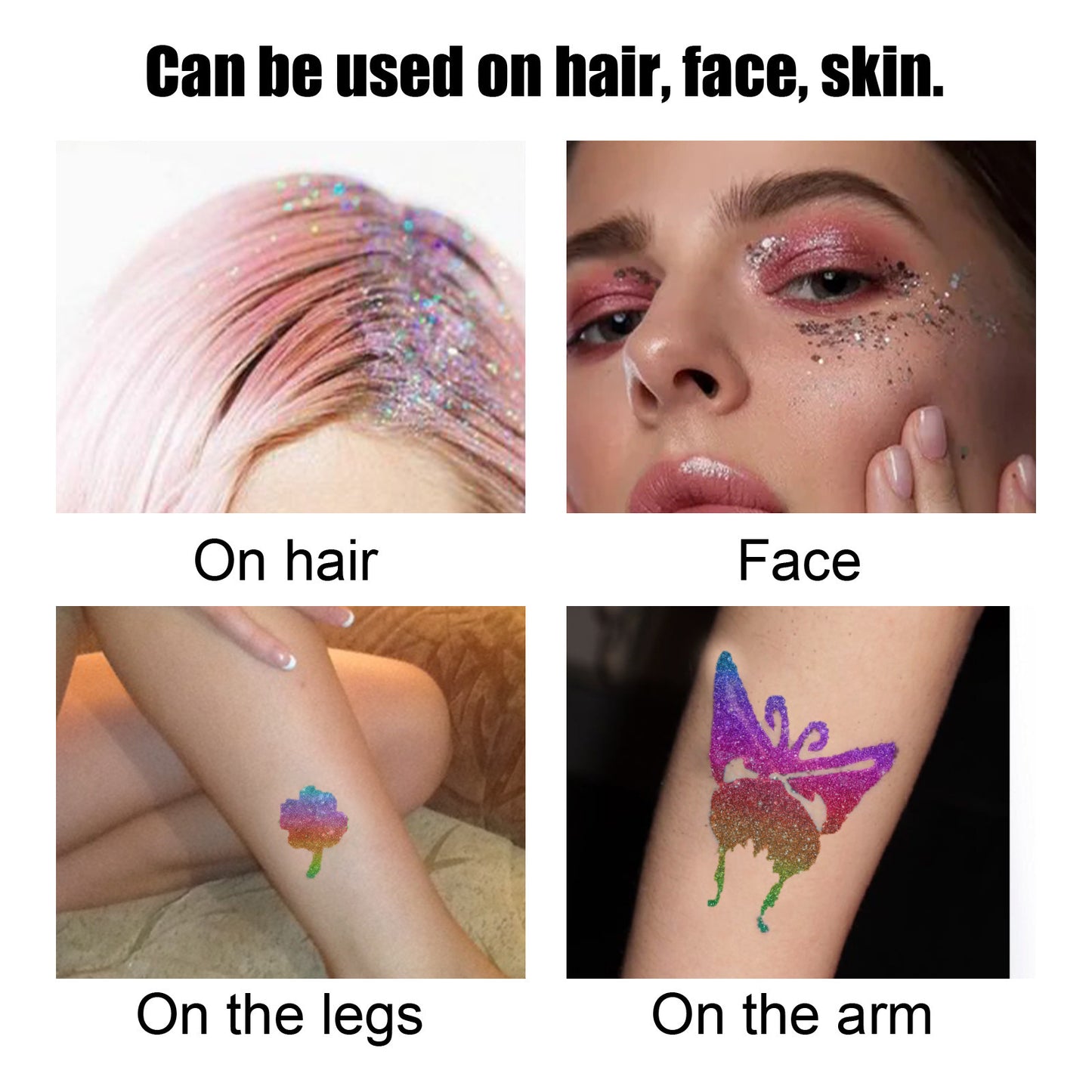 Flash Tattoo Skin Glue Painting Eye Makeup Glitter Glitter Face Body Skin Tattoo Glue