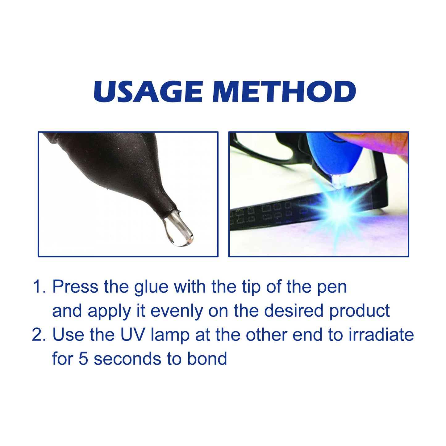 UV UV Curing Glue Pen, 5 Seconds Repair Plastic Ceramic Cable High And Low Temperature Resistant Adhesive