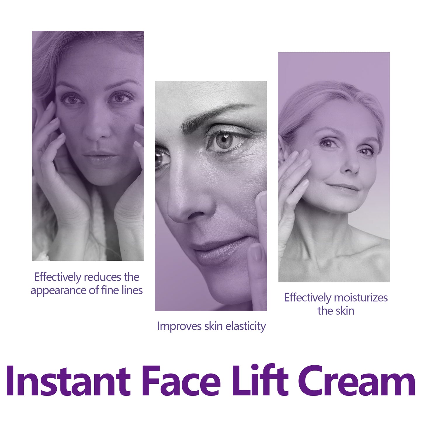 Instant Face Lift Cream, Reduce Fine Lines On The Face With Gentle Moisturizing Cream For Wrinkled Skin