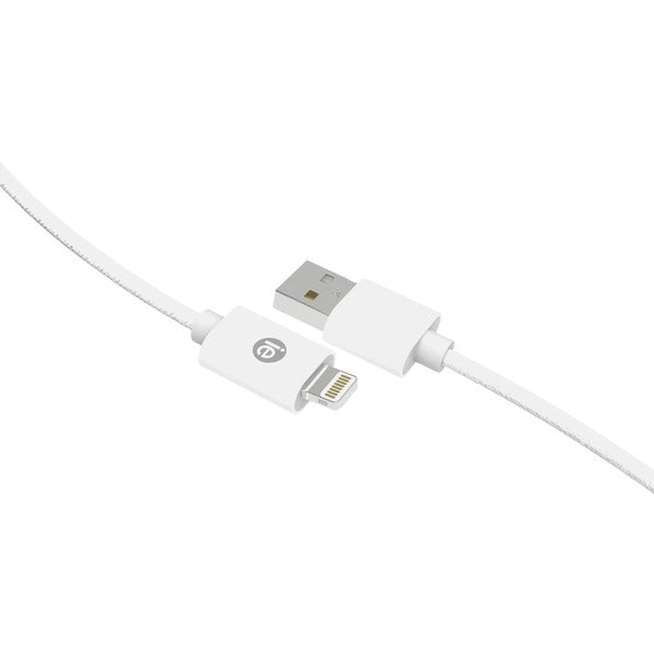10FT BRAID LTNG USB WHT