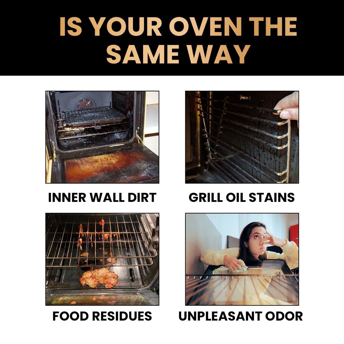 Oven & Grill Cleaner, Oven Grill Special Decontamination, Deodorization, Odor, Odor And Oil Remover