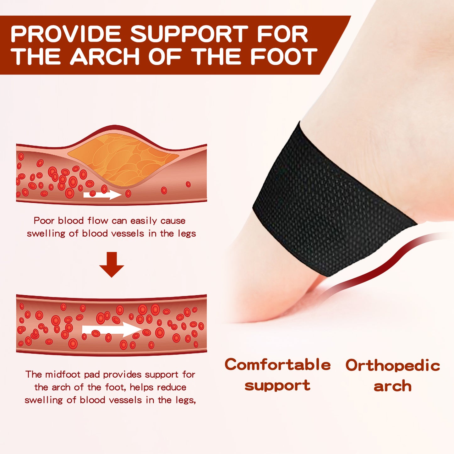 Shaped Foot Pad, Firming Abdominal Fat Slimming Body Shaping Arch Correction Heart Massage Care Pad