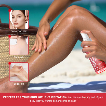 Tanning Mist, Sun Free Long-Lasting Self-Tanning Bronzed Wheat Skin Gentle Moisturizing Skin Care