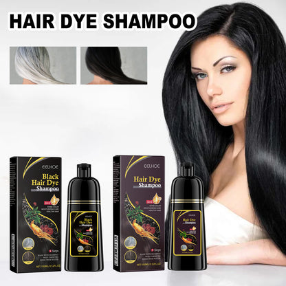Black Hair Shampoo, Multiflorum Essence Moisturizing Nourishing Cleansing Repairing Black And Smooth Hair Shampoo