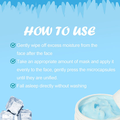 Hydrating And Moisturizing Sleep Mask, Moisturizes Skin To Repair Face Dry Dark Spots Mask