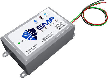 EMP Shield – Vehicle EMP Protection 12 Volt DC for Car and Truck (DC-12V-WV) Lightning, Solar Flare, and Surge Protection