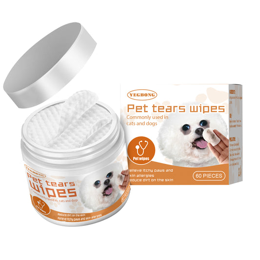 Pet Wipes Clean, Dogs And Cats Tear Stains Eye Cleaning Wipe Eye Dirt Cotton Pad