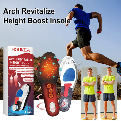 Arch Revitalize Height Boost Insole, Reduce Exercise Fatigue Foot Posture Correction Non-Slip Wear Resistant Insoles