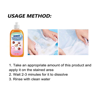Clothes Stain Remover, Removes Stubborn Stains, Oil And Sweat Stains Laundry Cleaner