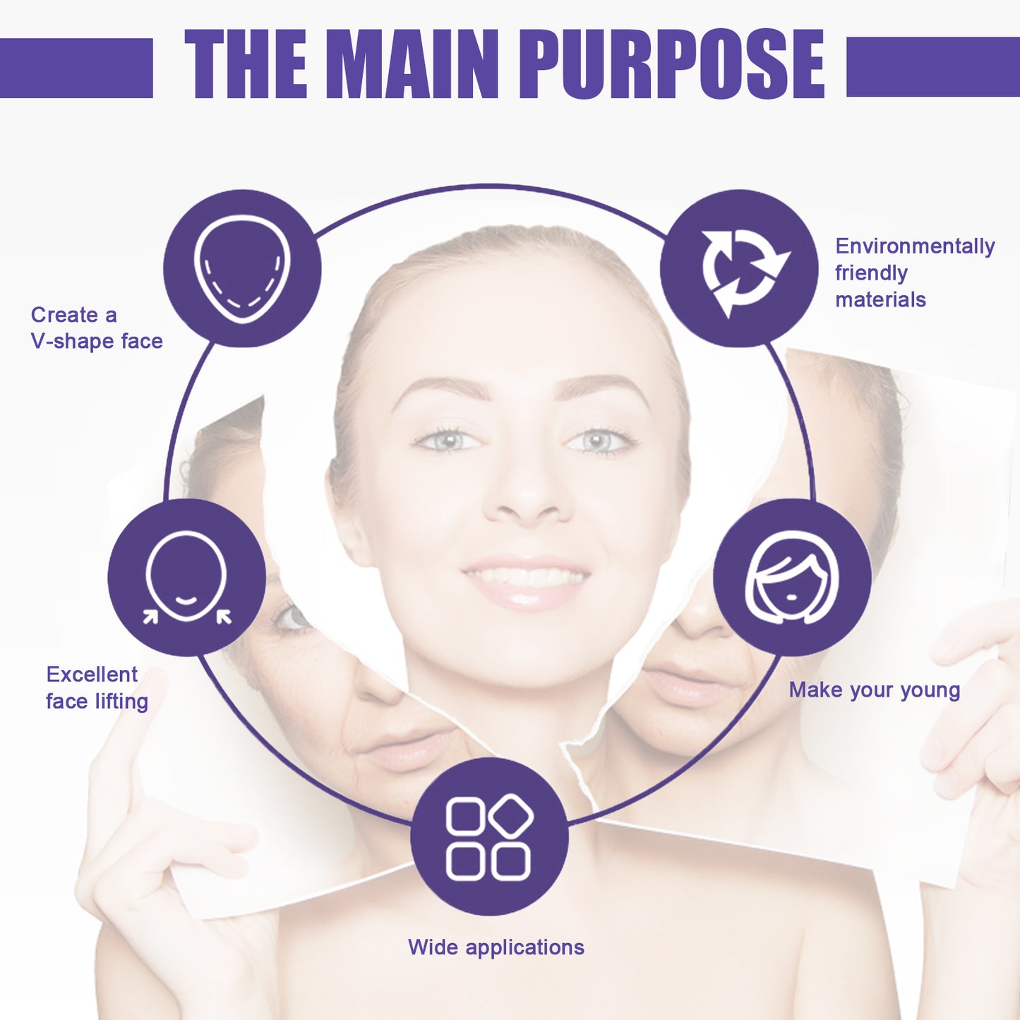 V-Shaped Thin Face Stickers, Tighten Facial Skin And Shrink Jaw Muscles V Face Lift Shaper