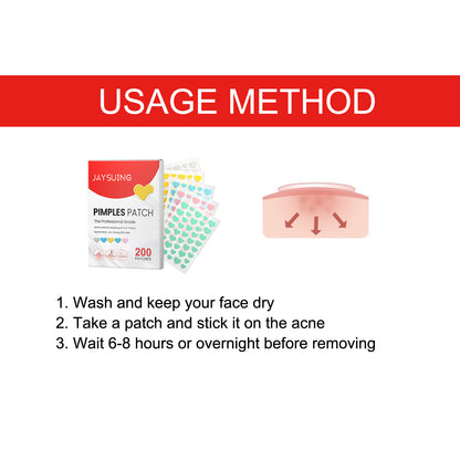 Pimples Patch, Mild Non-Irritant Lightening Pimples Spot Pimples Mark Covering Acne Pimples Patch