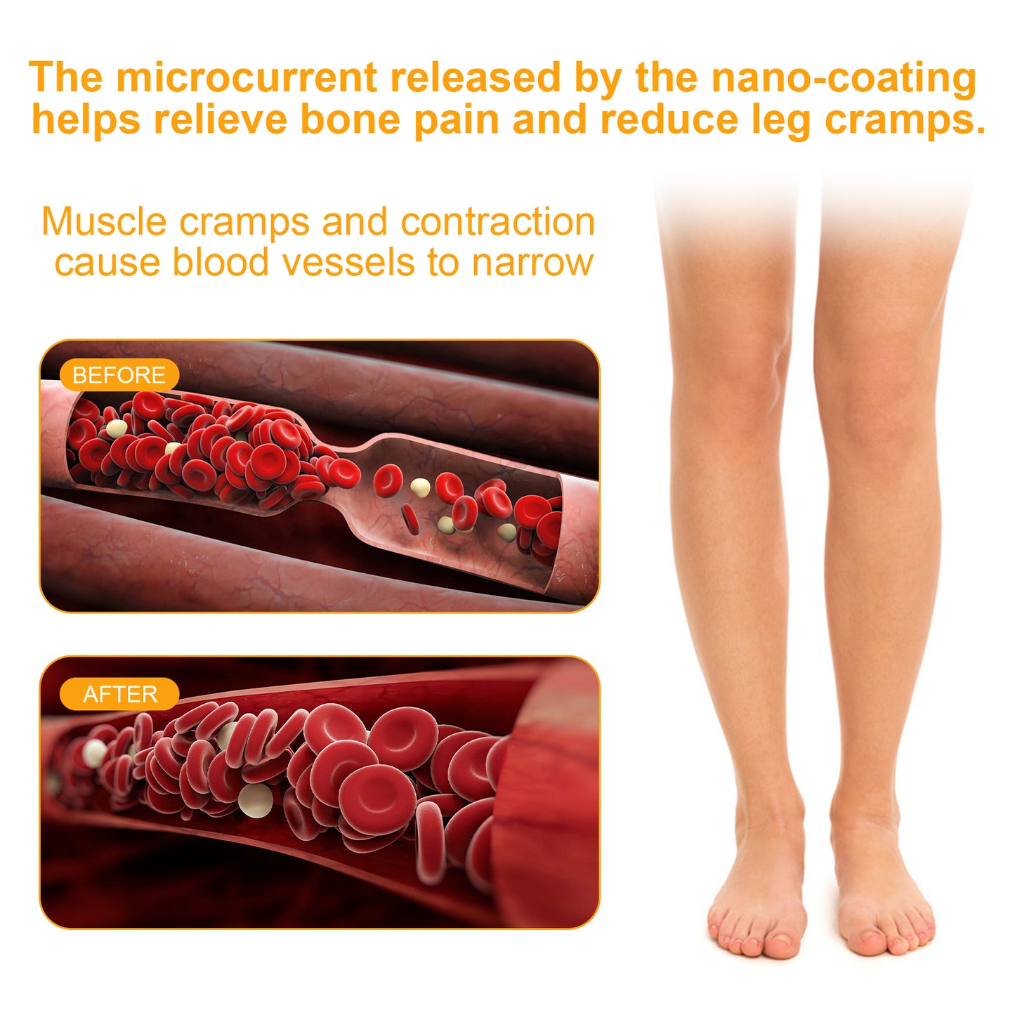 Warm Socks, Ease Leg Soreness And Discomfort Breathable Comfortable Non-Slip Foot Care Massage Socks