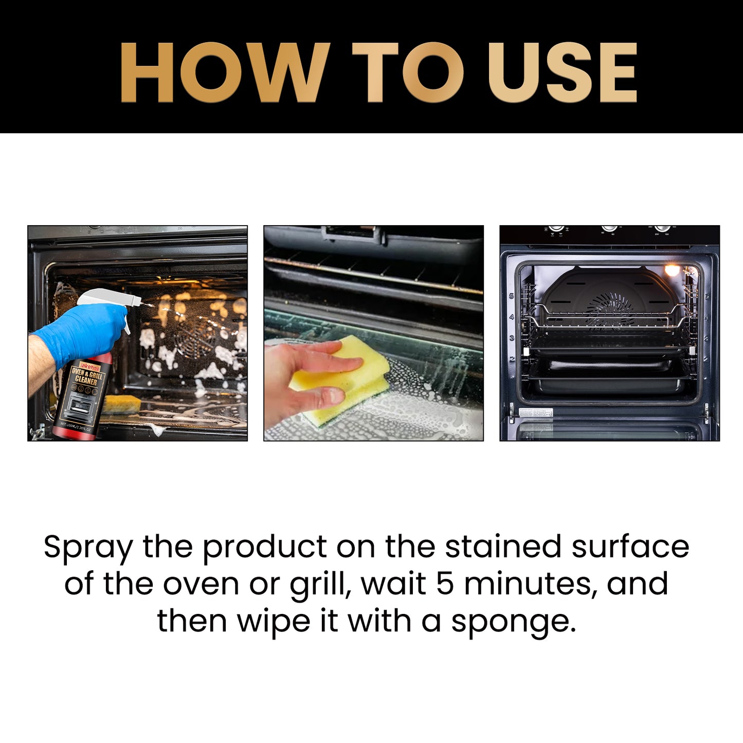 Oven & Grill Cleaner, Oven Grill Special Decontamination, Deodorization, Odor, Odor And Oil Remover