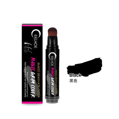 Disposable Plant Hair Stick, Hair Without Damage Repair Color Black Brown Quick White Hair Cover Stick