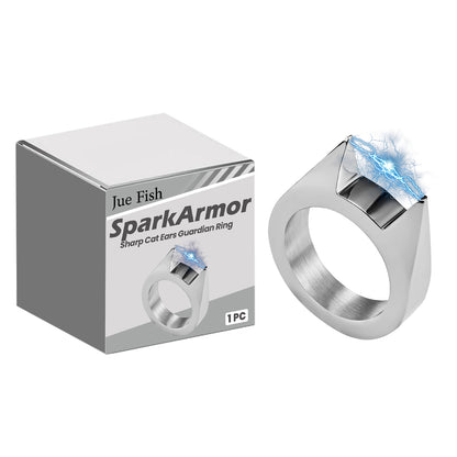SparkArmor Sharp Cat Ears Guardian Ring, Men's And Women's Ring Simple Everything Fashion Single Fashion Clothing Collocation