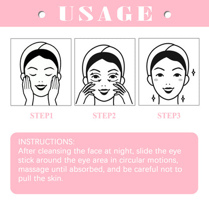 Retinol Eye Cream Stick, Moisturizes And Improves Fine Lines, Crow's Feet, Dark Circles And Tights The Eye Skin