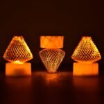 6551 12Pcs Flameless and Smokeless Decorative Candles Acrylic Led Tea Light Candle for Gifting, House, Light for Balcony, Room, Birthday, christmas, Festival, Events Decor Candles (12 Pieces)