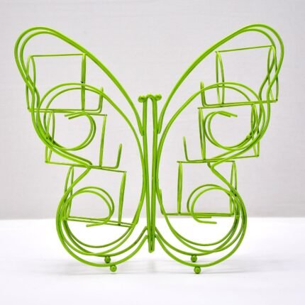 5126 Butterfly Shape Stainless Steel 6 Hole Glass Holder