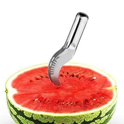 2047 Watermelon Slicer Steel Corer Watermelon Cutter Smart Kitchen Gadget Fruit Slicer Multi-Purpose Stainless Steel Kitchen Tool