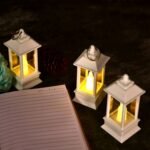 6555 Classic Style Lantern With Artificial Rustic Battery-Operated Flameless Candle Light For Home Decoration - Good For Indoor & Outdoor Use (Pack of 24)