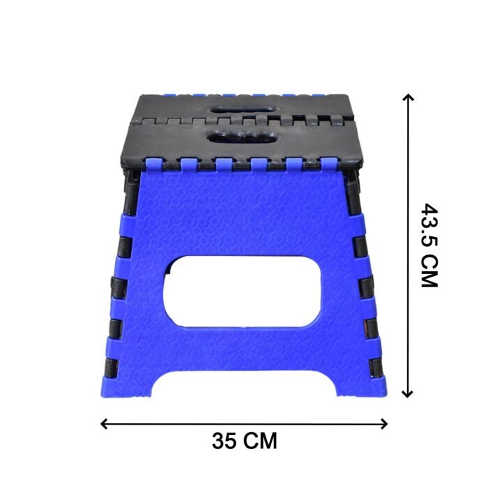 7049 1Pc 12Inches Folding Step Stool for Adults and Kids, Also For Kitchen Stepping With (5Ply Brown Box)