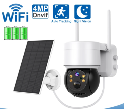 Solar Camera Outdoor Security WiFi Surveillance Cameras With Solar Panel Human Detection PTZ CCTV Camera