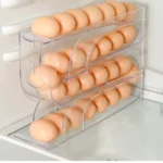 3 Layer / 4 Layer Automatic Egg Roller New Household Kitchen Dedicated Egg Roller Rack Space Saving Large Capacity Egg Organiser 2