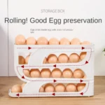 3 Layer / 4 Layer Automatic Egg Roller New Household Kitchen Dedicated Egg Roller Rack Space Saving Large Capacity Egg Organiser 1