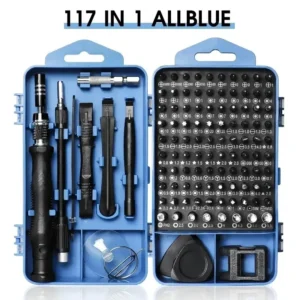 Computer Repair Kit 117 in 1 Magnetic Laptop Screwdriver Kit Precision Screwdriver Set Small Impact Screw Driver Set with Case 1