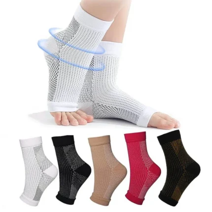 1 Pair Neuropathy Compression Socks – Ankle Support Brace for Pain Relief, Anti-Fatigue, and Sports Protection